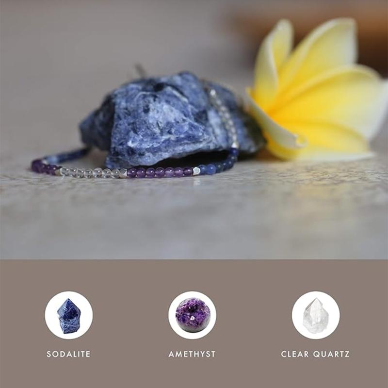 Браслет из 7 чакр с бусинами из натурального камня, плетеная веревка, браслет-исцеляющий баланс, браслеты с бусинами 2 мм, цепочка для женщин