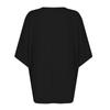 Women's Short Sleeve Dressy Solid Color Loose Top Summer Round Neck Loose Casual T-Shirt