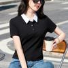 Women's Short 3XLT Shirt Polo Shirt Short Sleeve High Waist Short Slim Cotton Trendy Fashion Sexy Women's Top