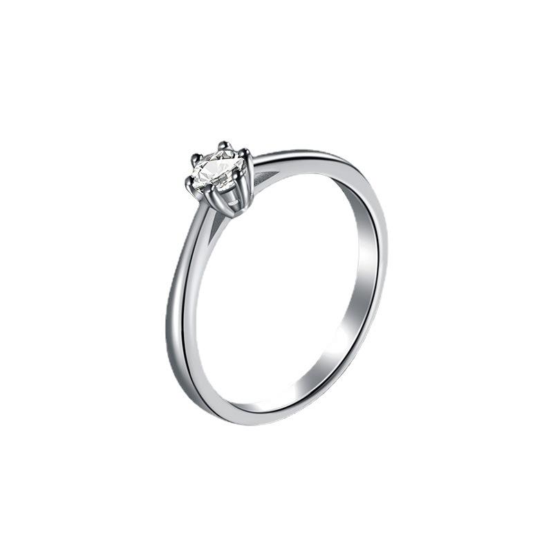 Танцизное женское классическое кольцо из стерлингового серебра 925 пробы с цирконом, женские ювелирные изделия, свадебное обещание, подарок для вечеринки