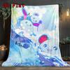 The Smurfs 2D Flat Pattern Flannel Blanket High quality All Seasons Warmth and Comfort Perfect for Christmas Gifts.MMT0918620