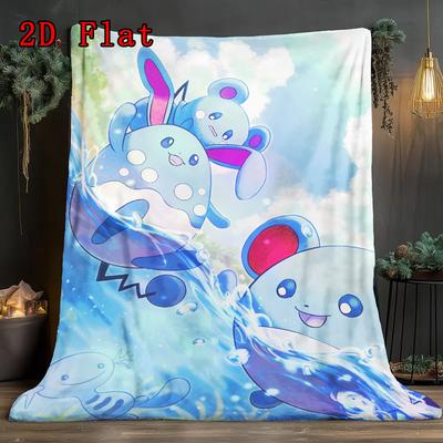The Smurfs 2D Flat Pattern Flannel Blanket High Quality All Seasons Warmth and Comfort Perfect for Christmas Gifts.MMT0918620