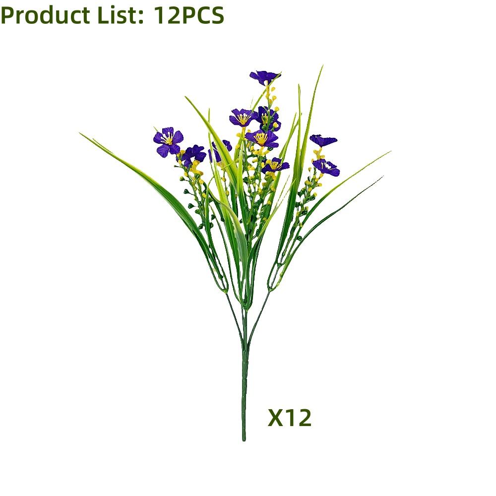 12 шт. Искусственные цветы ромашки, Пластиковые искусственные цветы для дома, в помещении, снаружи, для сада, патио, окна, крыльца, фермерского дома, снаружи