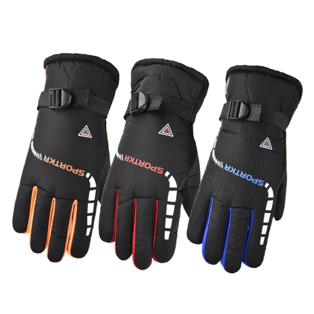 Перчатки Мужские Зимние Теплые Флисовые для Катания на Электромобиле Утепленные Мотоциклетные Ветрозащитные Водонепроницаемые Противоскользящие Перчатки Мужские