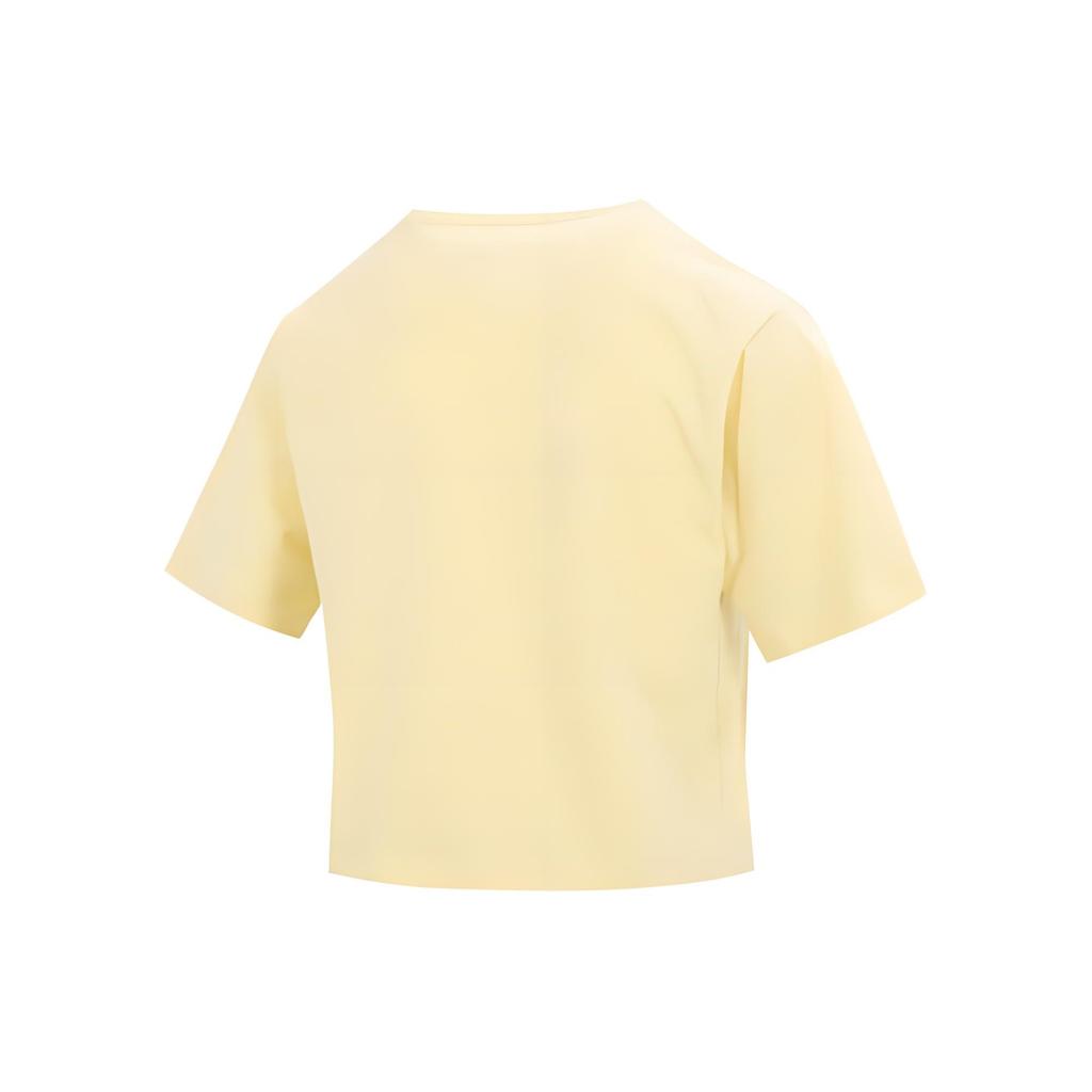 Puma Футболка с коротким рукавом и круглым вырезом с логотипом, женская, цвет желтый 677133-42