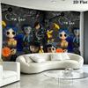 Cartoon Coraline Wall Tapestry Aesthetic Wall Hanging Printed Fabric Blanket Decorative Tapestries for Bedroom Living Room Home Decor