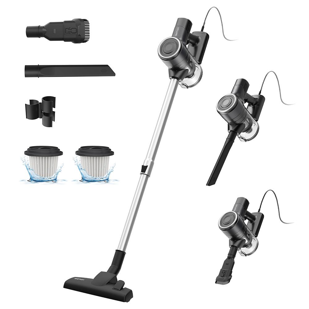 Vactidy C6 Corded Vacuum Cleaner, 18kPa Powerful Suction, 800ml Dust Box, with 7m Cable, 600W Motor, HEPA Filter