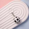 Simulation Football Basketball Volleyball Tennis Rugby Keychain Pvc Creative Mini Key Ring Backpack Pendant Car Accessories Gift