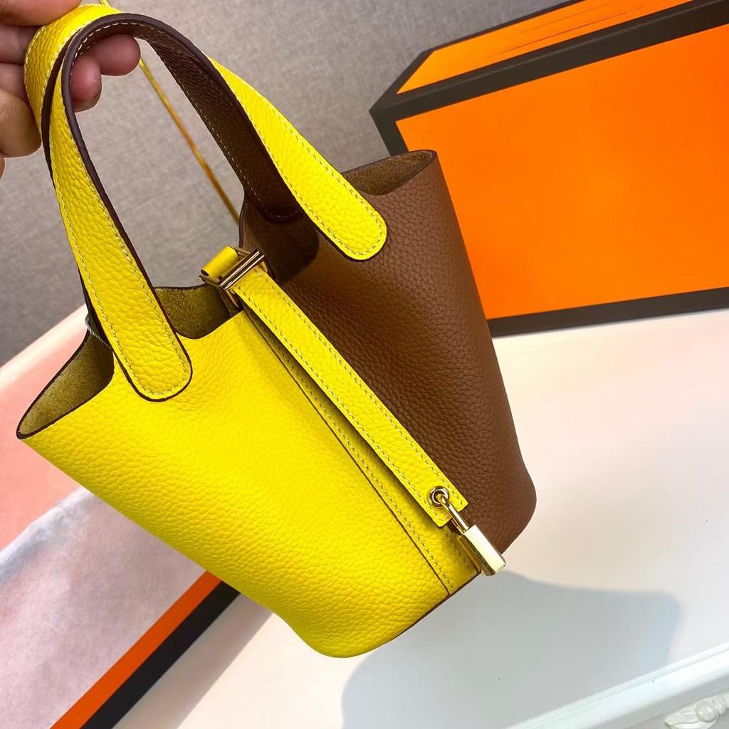 Высококачественная полуручная плетеная сумка-корзина из растительных волокон togo первый слой коровья кожа commuter bag натуральная кожа портативная сумка-ведро женская 18 см