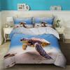 Комплект постельного белья с 3D-морской черепахой, Океанический комплект пододеяльника, Бирюзовый комплект пододеяльника в средиземноморском стиле, Двуспальный, Кинг-сайз, Полуторный размер, Украшение для спальни