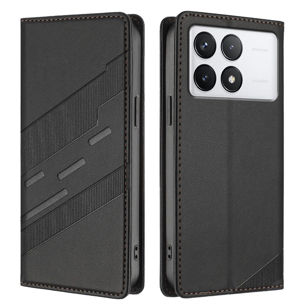 For Xiaomi 14T Phone Cases Punk Style Imprinted Wallet Stand Leather Cover