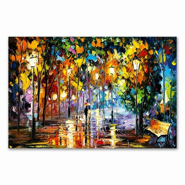Coloring Hand - Painted Oil Painting Landscape For The Living Room Wall Art Home Decoration Abstract Without Frame