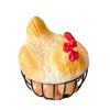 Игривая корзинка-держатель для продуктов из смолы, настольная корзинка для хранения сезонных овощей и яиц.