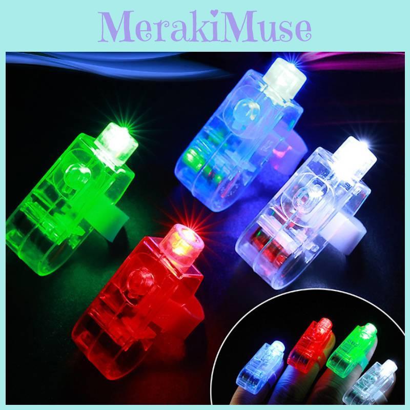 Яркие светодиодные накладки на пальцы, яркие лазерные кольца, идеально подходящие для вечеринок и торжеств