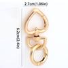 2pcs Heart Keychain, Heart Clips for Keys, Snap Hook Keychain Clip for Card Holders Keychains