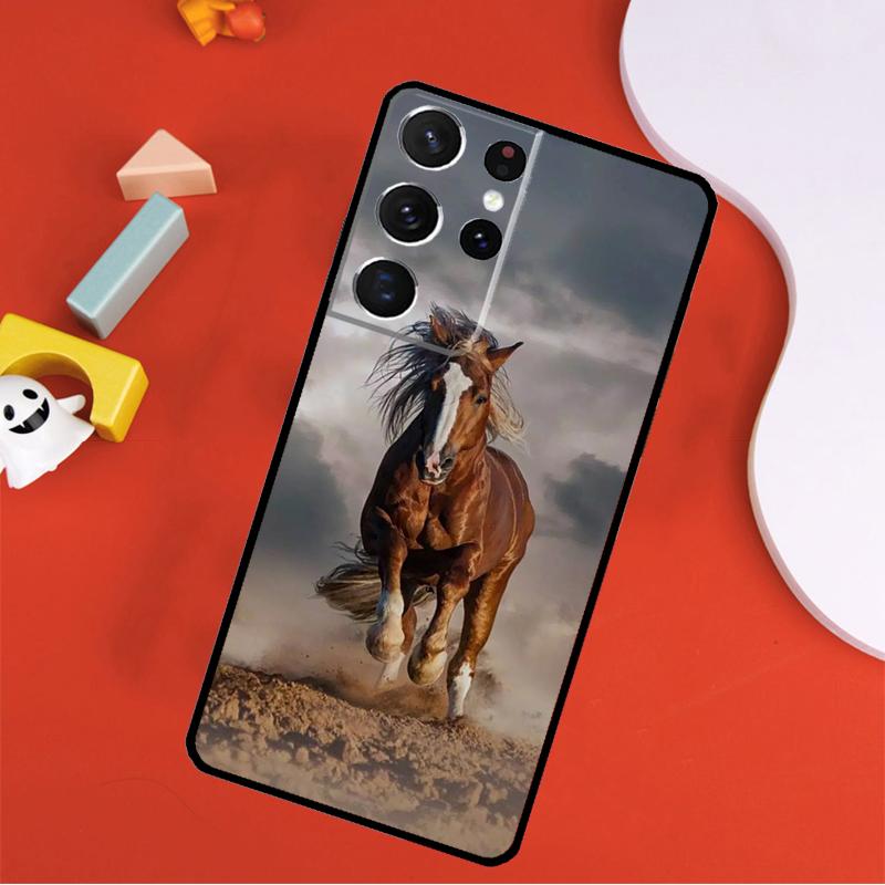 Доминирующий Крутой Чехол для Телефона с Лошадью для Samsung Galaxy S25 Ultra S9 S10 S20 S21 FE S22 S23 S24 Plus S24 Ultra Чехол