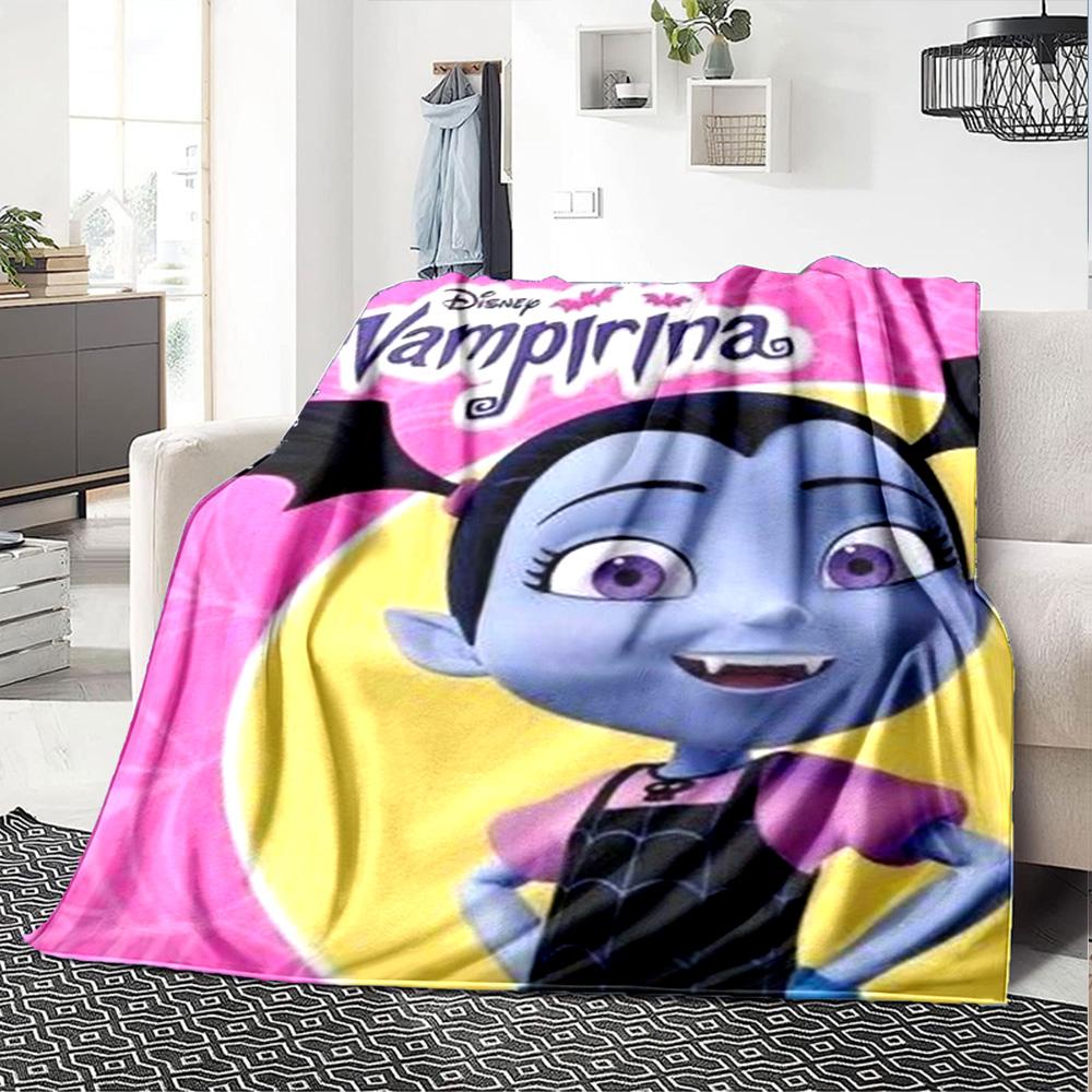 Vampirina'S Halloween Adventure Flannel Blanket Super Soft Warm Cozy Blanket For Sofa Bed Office Travel Allseason Home Decor Gift