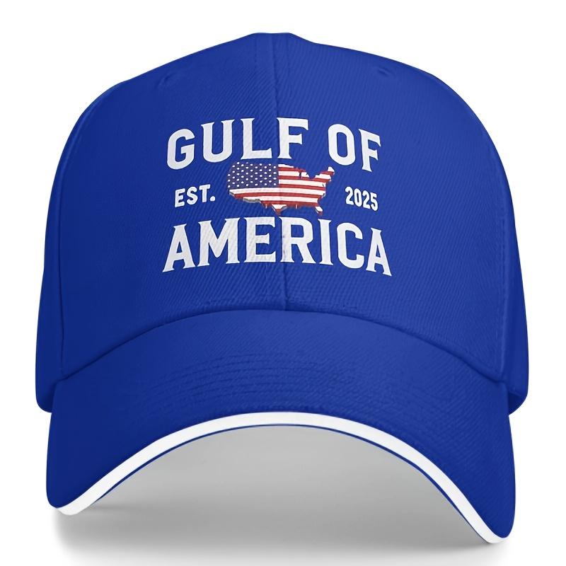 GULF Printed Baseball Cap Lightweight Trucker Cap United States of America Gulf Design Hand Washable Perfect for Halloween