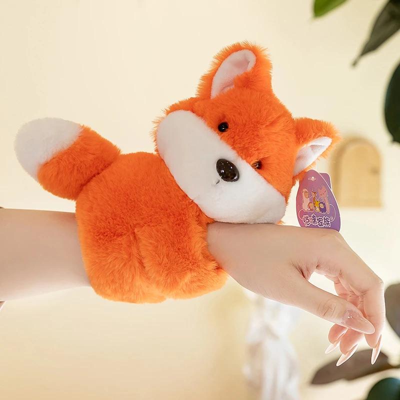 Baby Raccoon Koala Pop Ring Plush Toy Capibala Pat Bracelet Doll Soft Stuffed Animal Cushion Christmas Gifts for Kids and Girls