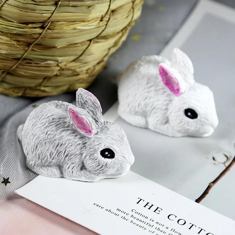 3D Rabbit Mold Silicone Candle Mold Easter Bunny Cake Mold Cake Chocolate Dessert Silicone Mould Mousse Cookie Making