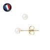 Earrings - - Genuine Cultured Pearls - 9 Ct Yellow Gold - 4-5 Mm - AAA+