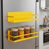 Wall Mounted Refrigerator Magnetic Shelf Punch Free Refrigerator Side Storage Rack  Washing Machine