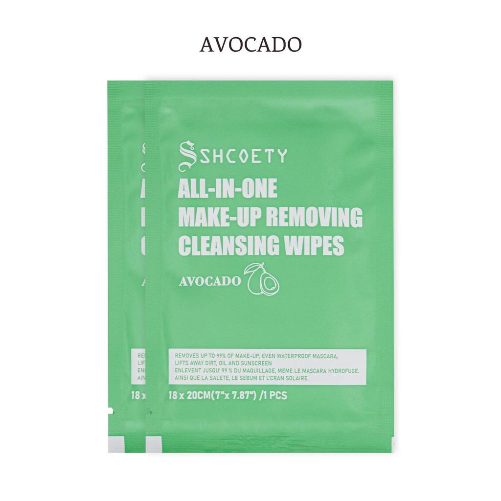 SHCOETY 10-Pack Makeup Remover Wipes: Individually Wrapped, Gentle Deep Clean for Face.