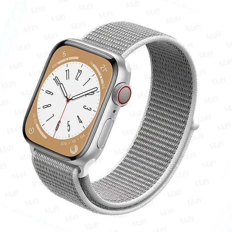 Нейлоновый ремешок-петля для ремешков Apple Watch 46 мм 44 мм 40 мм 45 мм 41 мм 42 мм Спортивный браслет iwatch Ultra 2 49 мм Серии 10 9 8 se 7 6 5 4 Ремешок
