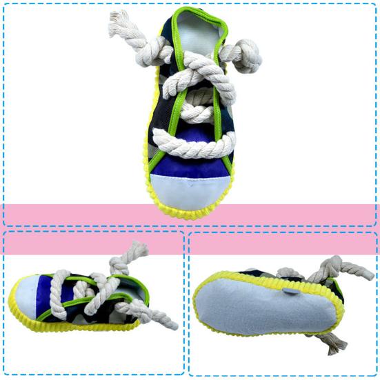 Игрушка для домашних животных, устойчивая к укусам, интерактивная плюшевая, снимает беспокойство, форма обуви для укусов домашних животных