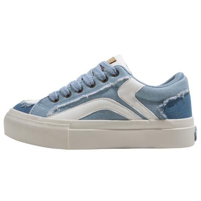 Джинсово-синие кеды мужские и женские летние новые универсальные дышащие парусиновые кроссовки