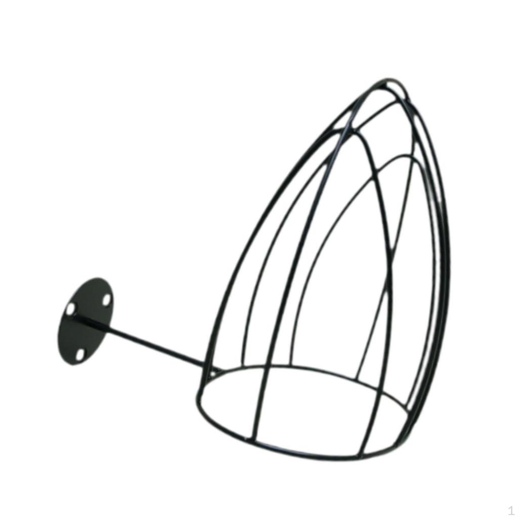 Металлическая проволочная шляпа держатель для хранения бейсбольной полки, настенный, украшение, легко устанавливаемый парик