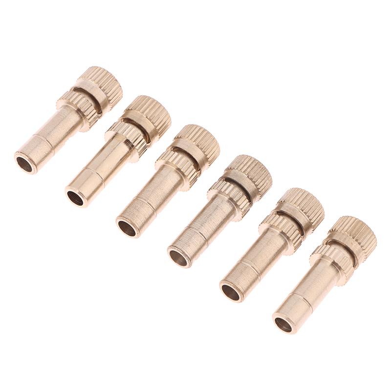 5 шт. 6 мм быстроразъемный распылитель тумана, распыляющая насадка для туманообразования, садовый дождеватель для полива водой, для системы охлаждения туманом