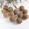 12pcs Plastic Flocked Christmas Tree Ball 6cm Christmas Tree Decorations  Engagements