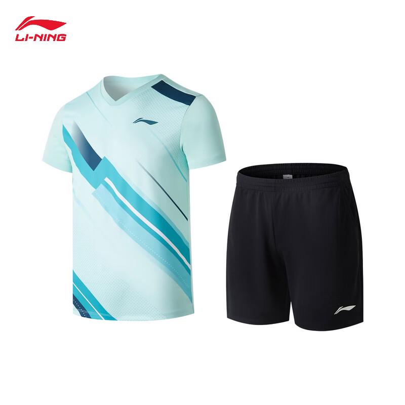 Li-Ning Бадминтонный клуб Унисекс Быстросохнущий Комплект для соревнований