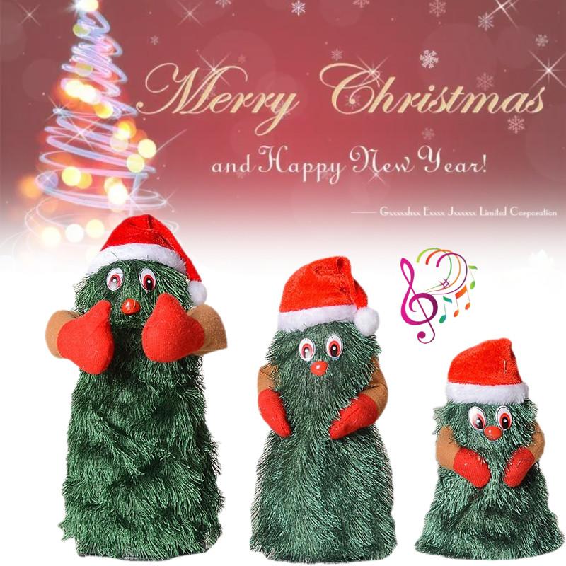 Дерево Электрическое Рождественское Вращающееся Танцующее Поющее Игрушки Кукла Подарок