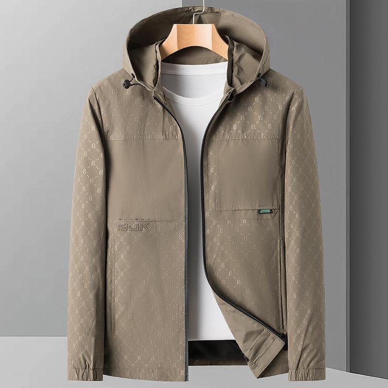 Весенне-осенняя новая мужская куртка со съемным капюшоном, мужская куртка, модная, универсальная, повседневная, мужская куртка