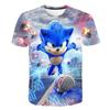 2025 MINISO The Summer New Style Sonic T-shirt Kids Clothing Boys Cartoon Game Sonic Boys Clothes Children T-shirt Clothes for Girls