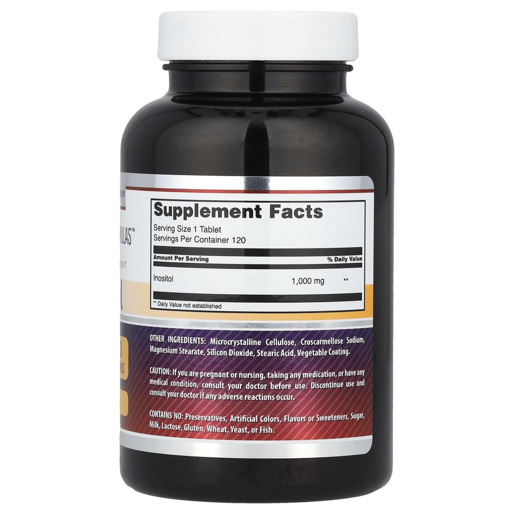 Инозитол, 1000 мг, 120 таблеток