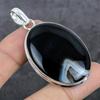 Подвеска из серебра 925 пробы с полосчатым агатом, ручная работа, 2,44 дюйма, p3z51