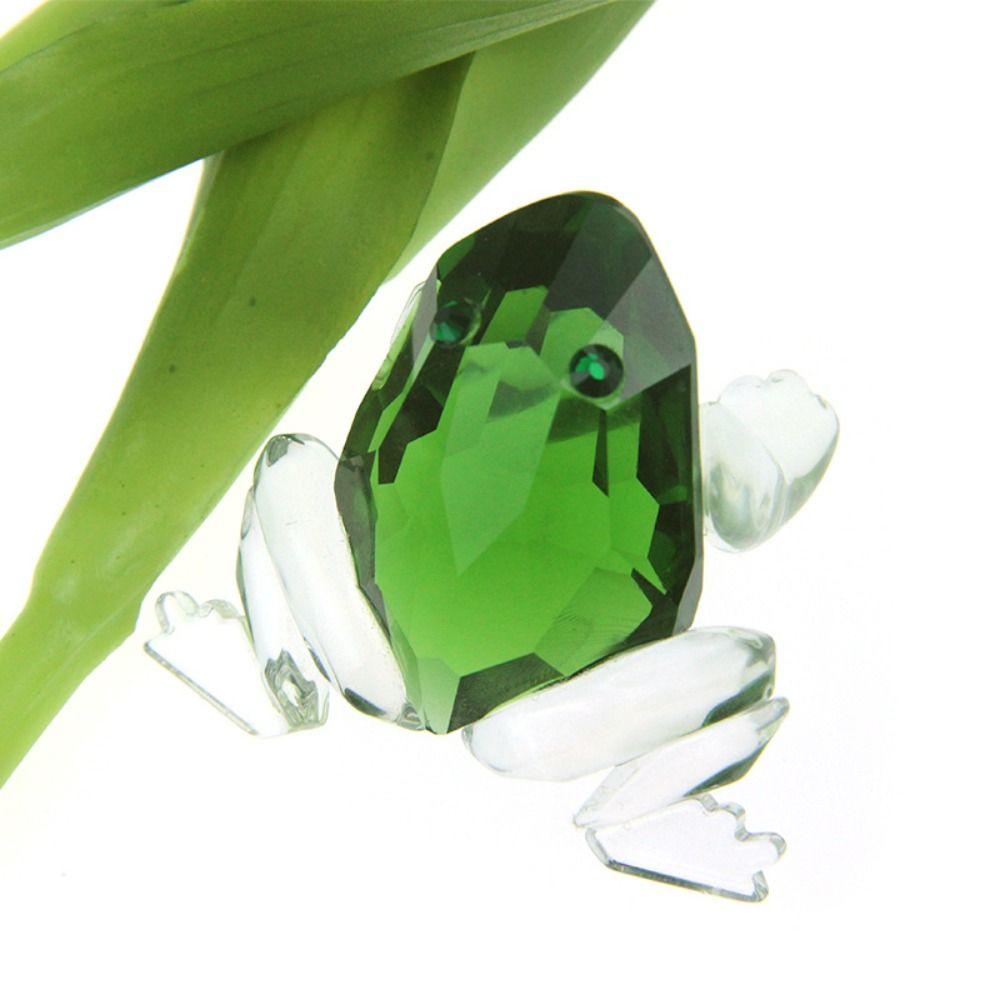 Frog Home Decoration Ornaments Crystal Pretty Glass Ornament New Crystal Frog Ornament Home