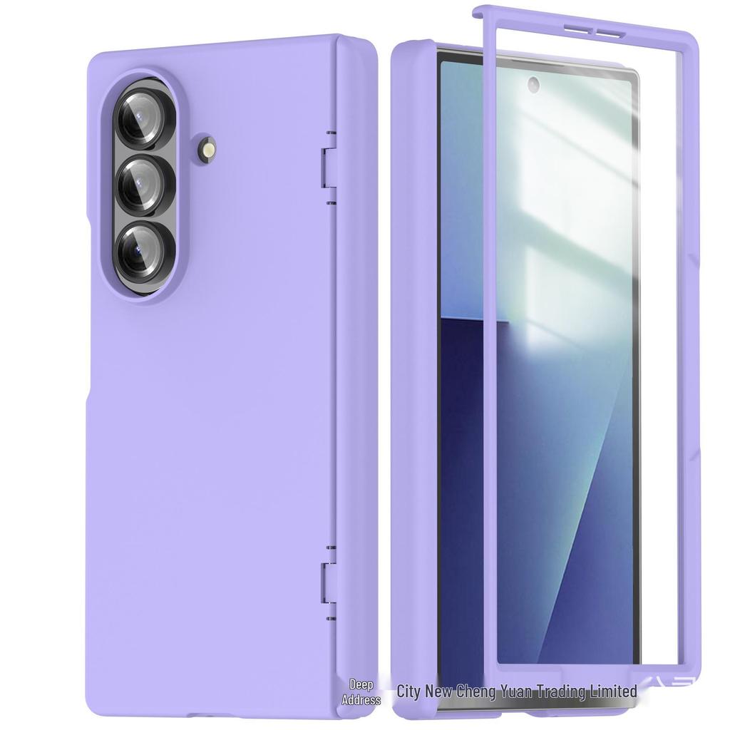Чехол Samsung Z Fold7 с складыванием по средней оси: Прозрачное закаленное стекло, Полная защита шарнира