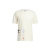 Adidas Originals Clover Letter Logo Print Sports Short Sleeve T-Shirt International Edition Men Tops White HI2963