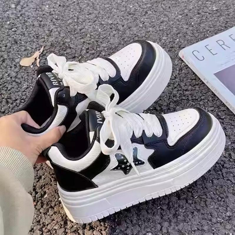 Женская новая юбка осень дышащая универсальная нишевая износостойкая повседневная легкая спортивная модная обувь на платформе