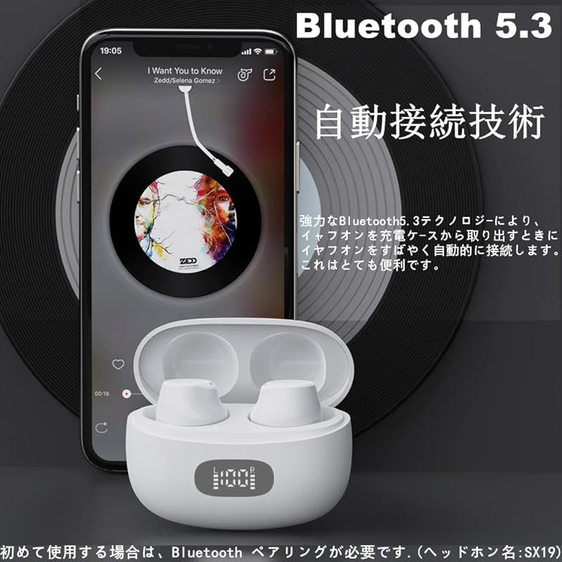 Wireless Earphones Earphones Bluetooth Earphones 2025 Latest Bluetooth Earphones EDR+Bluetooth5.3 Installed Karuna Type Automatic Pairing Connection
