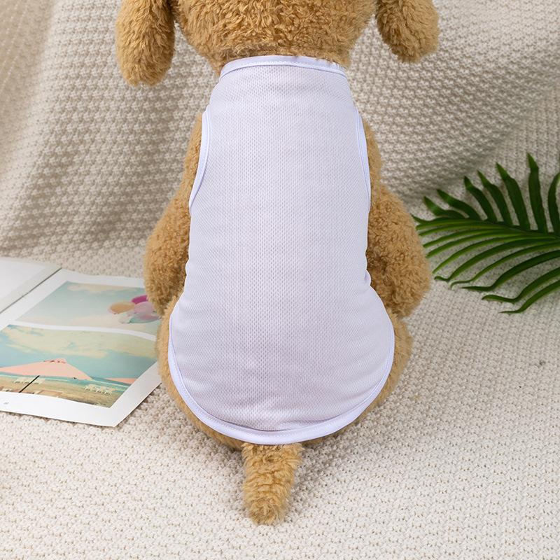 Spring Summer New Dog Clothes Thin Breathable Small Dog Teddy French Bucket Clothes Universal Pet Solid Color Vest Pet Clothes