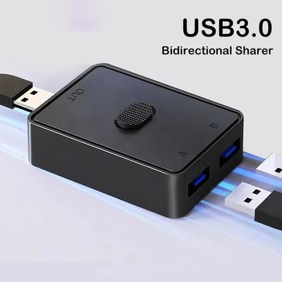 USB 3.0 коммутатор KVM-переключатель 1x2/2x1 двунаправленный общий контроллер-разветвитель для компьютера ноутбука клавиатура мышь принтер