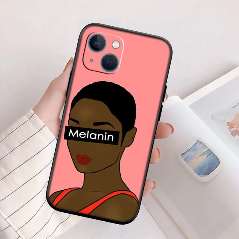 BH34 Melanin Black People Afro Girls New High-End Shell Phone Case for Redmi Note 13 14 Pro+ Plus A3 A3X 13X 13C 13R 14S 14C 14R