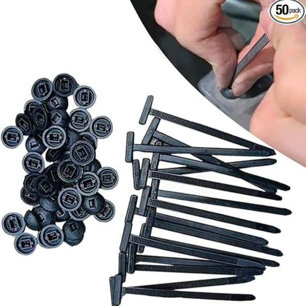 20/50100Pcs Multipurpose Nylon Universal Cable Tie Buckle Nylon Buckle Cable Tie Retainer Heavy Duty Nylon Zip Ties Self-Locking