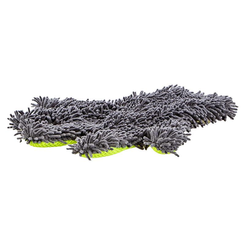 Богатые бархатные перчатки с пятью пальцами для мытья автомобиля, коралловые, из шенилла, двусторонние перчатки для чистки автомобиля, аксессуары для мытья автомобиля