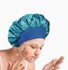 Шапочка для душа с широкими полями из эластичного атласа для ухода за волосами — для сна, посещения салона и душа для женщин